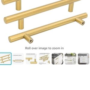 30 pack 8 3/4 gold drawer for cabinet and drawer (339)